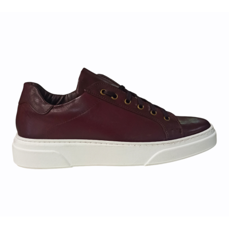 Δερμάτινο Sneaker Αντρικο 40-45 Μπορντώ
