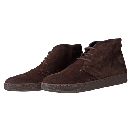 Δερμάτινο Suede Μποτάκι Καφέ 40-45