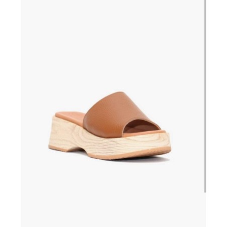 Γυναικεία Πέδιλα Oh My Sandals 5083 Ταμπά Δέρμα