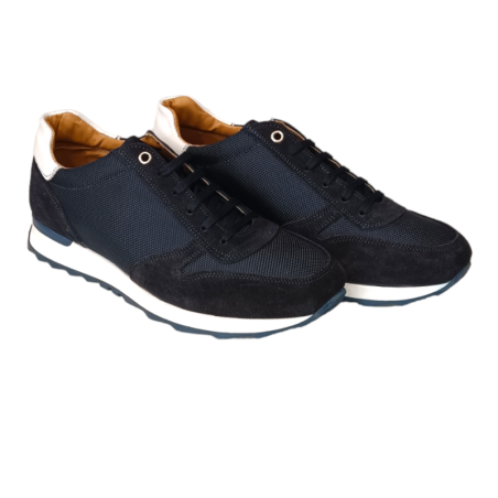 Δερμάτινο Sneaker Μπλε 40-45