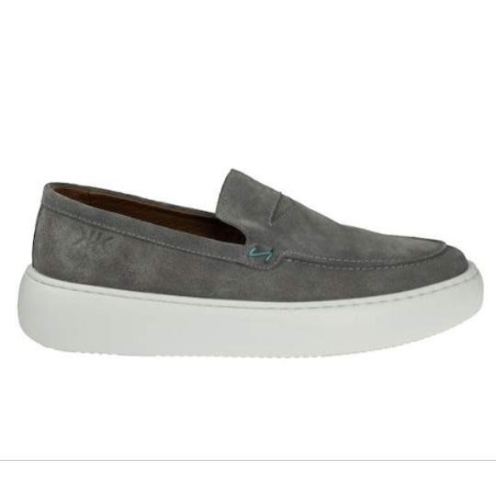 Kricket Suede Ανδρικά Loafers σε Γκρι Χρώμα