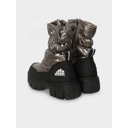 Jeep Footwear Γυναικεία Μποτάκια Ασημί