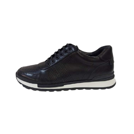 Δερμάτινο Sneaker Μαύρο